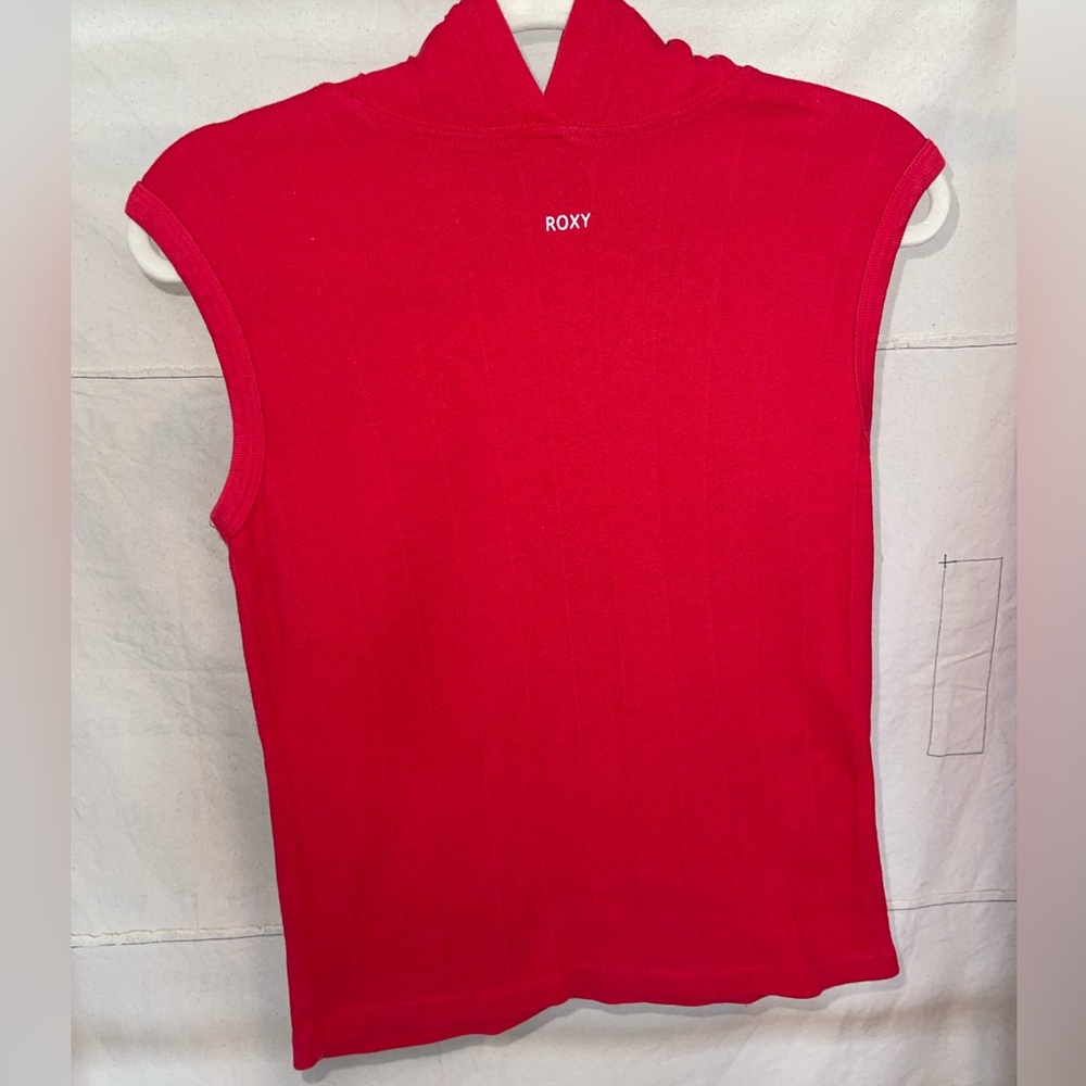 VINTAGE ROXY QUICKSILVER US SIZE L HOODED RIBBED TANK
